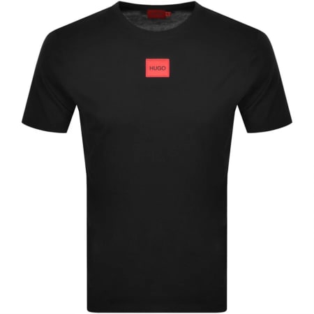 HUGO Doberman Print T Shirt Black | Mainline Menswear Ireland